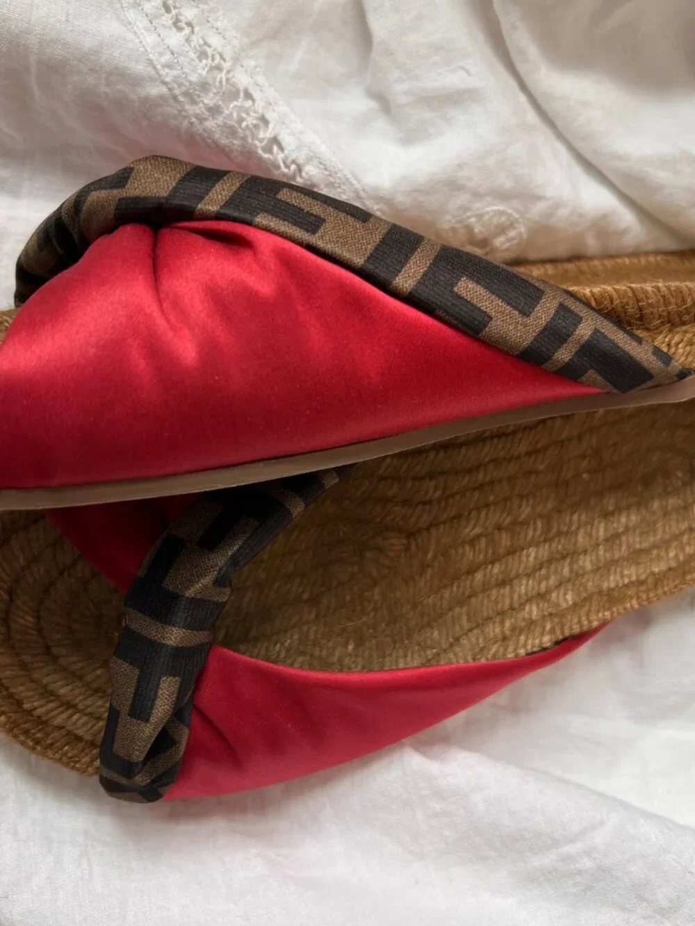 Fendi Espadrille slide size 6.5 NIB - Picture 11 of 14